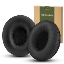 Geekria Protein Leather Ear Pads for Beats Solo HD On-Ear Headphones Black