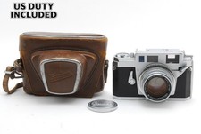 Near MINT Konica III A Rangefinder Film Hexanon 50mm F/1.8 w/ Case From JAPAN