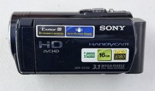 Sony Handycam HDR-CX150 Larger Battery. Black Color. Tested Working No Charger.