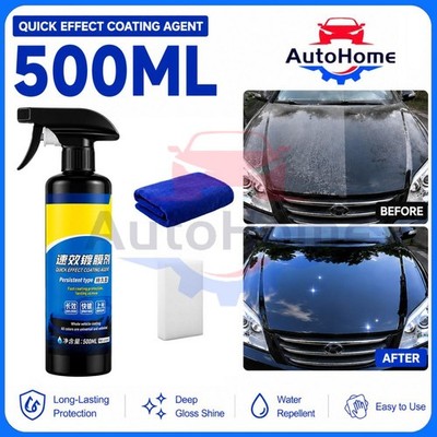 Sopami Car Coating Spray - 16.9 fl oz Waterless Ceramic Car Wax (500ml)