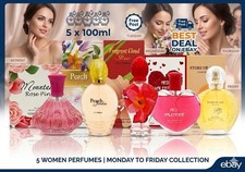 5pc Womens Perfume Set 100ml EDP Fragrance Collection Bulk Bundle Gift for Her