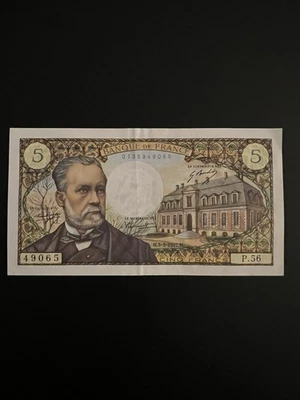 BILLET 5 FRANCS PASTEUR SUP du 5-5-1967 Alphabet P.56 - Photo 1/3