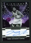 2024-25 KARL ANTHONY TOWNS 03/49 AUTO PANINI NOIR MIDNIGHT SIGNATURES AUTOGRAPHS