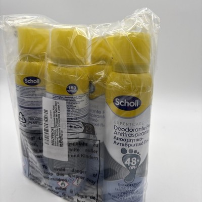 Scholl Fresh Step Antitranspirant Fuß Deo Deodorant 48h TROCKENWIRKUNG 5x 150ml 