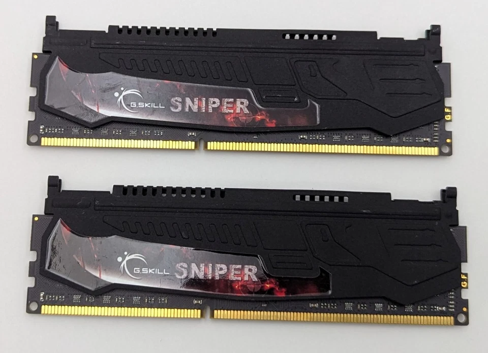 G.Skill Sniper 8GB Kit (2x4GB) PC3-17000 DDR3-2133 RAM DIMM F3-17000CL11D-8GBSR - Image 2 of 4