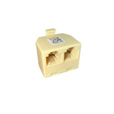 RJ12 RJ11 Telephone Phone Line Splitter Single Male to 2-Way Dual Female Jacks