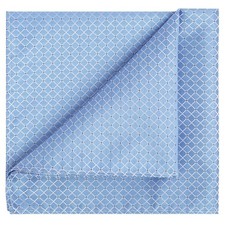 Mens 12X12 Pocket Square Sky Blue Hanky Handkerchief
