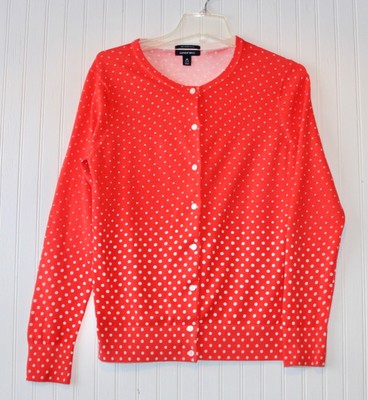red and white polka dot sweater