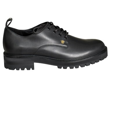 100% Authentic Versace Black Leather Shoes Men\'s 40.5 EU / US 7.5 Versace Men main image 3