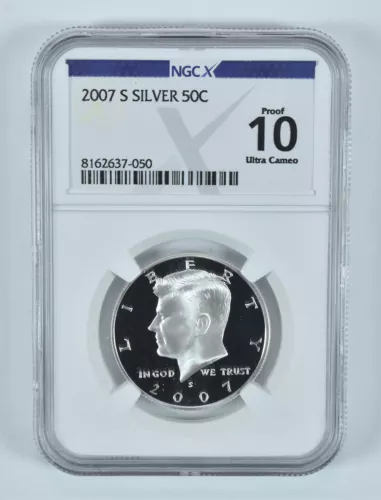 2007-S Kennedy Half Dollar Silver Proof 10 UCAM NGC X NGCX