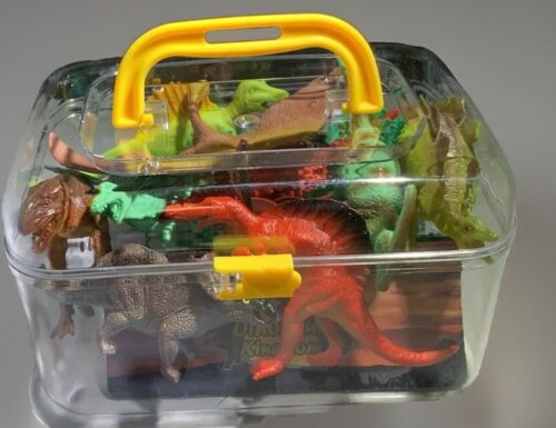 12 Pieces Dinosaur Animal Play-set STEM Education Toy w/ Storage Case for Kids - Picture 8 of 18
