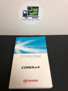 2010 toyota corolla s owners manual 2010 toyota corolla owners manual | ebay.
