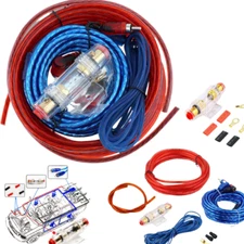 Car Audio Cable Kit 1500W 8 Gauge Amp Amplifier Install RCA Subwoofer Sub Wiring