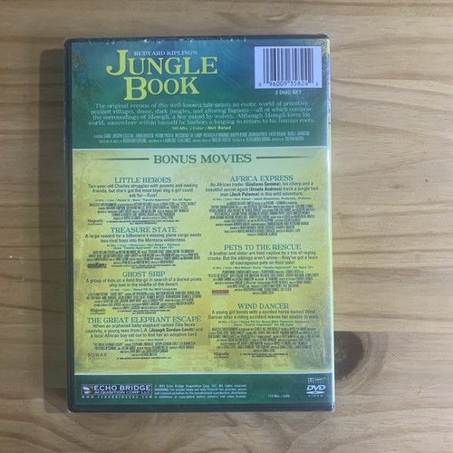 The Jungle Book: Includes 7 Bonus Movies (DVD, 2015, 2-Disc Set) - Picture 2 of 2