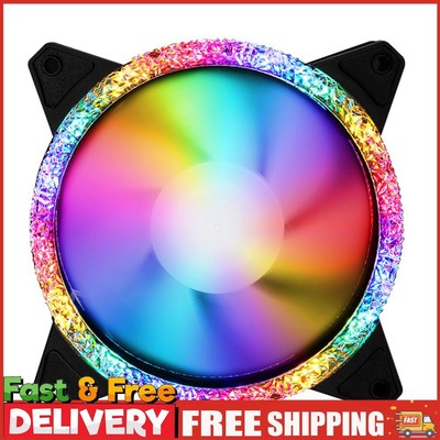 120mm Lüfter RGB Computer Gehäuselüfter Kühler klein 3pin + groß 4pin