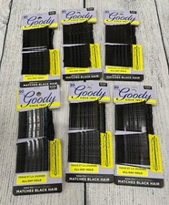 Goody 6 pack New Slideproof Grip Bobby Pins 90 ct Comfort Tip Black M10