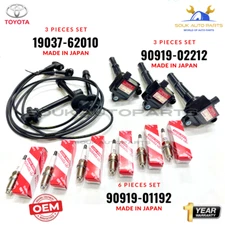 Toyota OEM IGNITION COIL, SPARK PLUGS & WIRES SET 4RUNNER TACOMA TUNDRA 3.4L