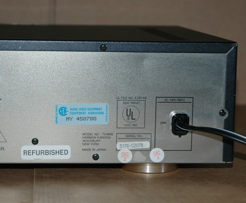 Harman Kardon TD4600 Cassette Tape Deck No Remote - Picture 8 of 8