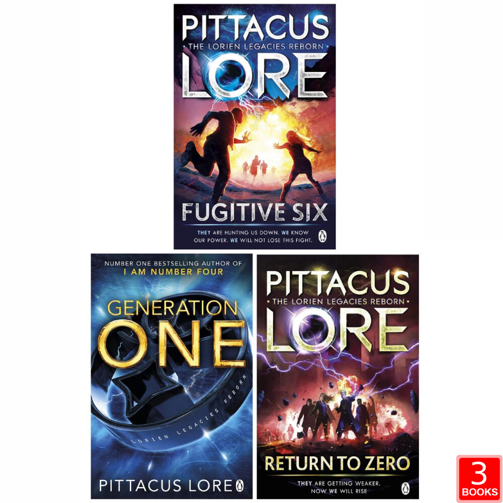 Lorien Legacies Reborn Series By Pittacus Lore 3 Books Collection Set Fugitive
