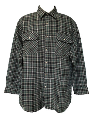Northwest Territory Size XLT Plaid Long Sleeve Button Down Shirt Men's