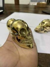 Vintage Style Skull Handle For Walking Stick Brass Cane Head