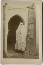 Photo Tirage Albuminé Femme Algérie Vers 1880