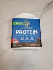 SUNWARRIOR PROTEIN-WARRIOR BLEND- CHOCOLATE FLAVOR-PLANT BASED 13.2 oz
