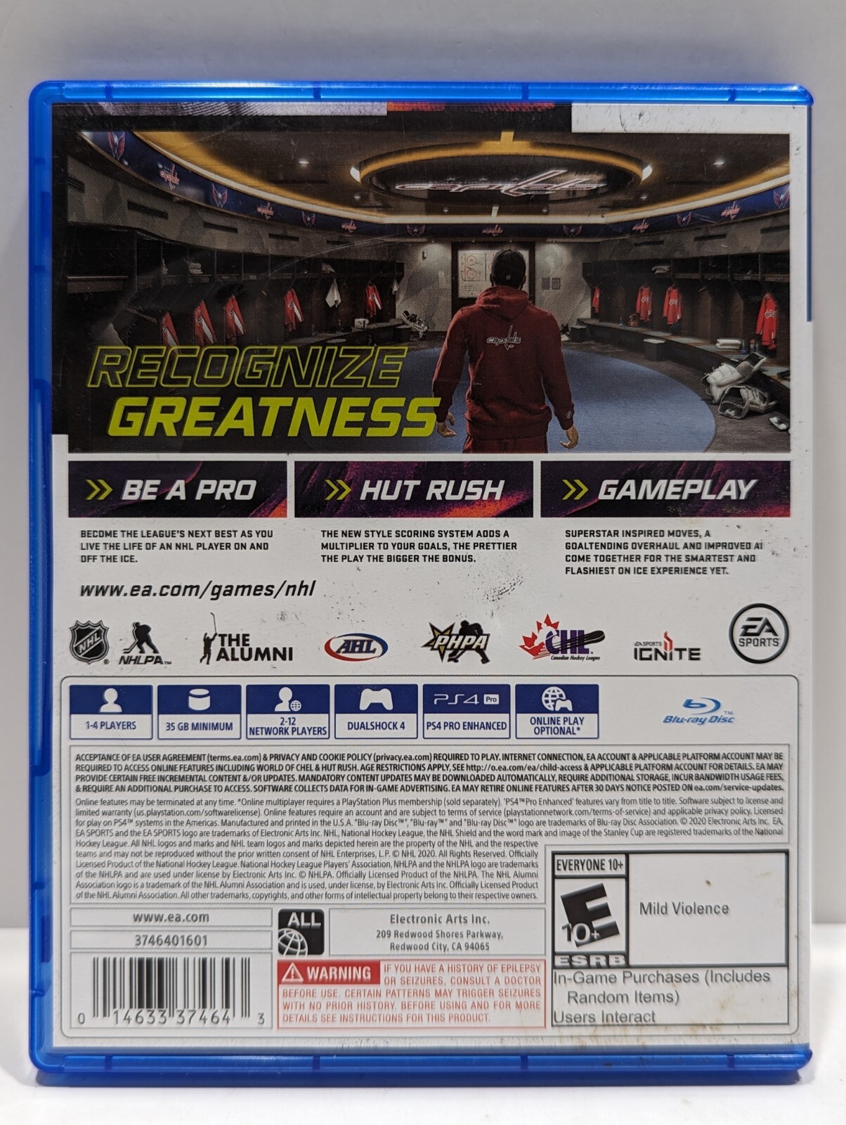 NHL 21 Sony PlayStation 4 PS4 Hockey Video Game eBay