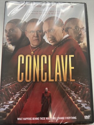Conclave (2024) New Sealed DVD Ralph Fiennes Stanley Tucci John Lithgow