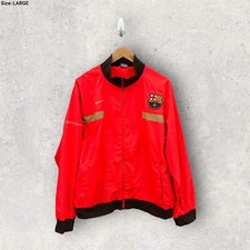 BARCELONA FC NIKE ORANGE/PINK FULL ZIP JACKET size Large