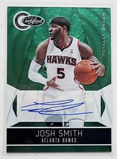 2010-11 Panini Totally Certified Totally Green Autographs #40 Josh Smith /5
