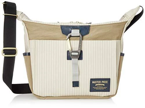 Masterpiece shoulder back Link stripe ver. Beige MASTER-PIECE NEW