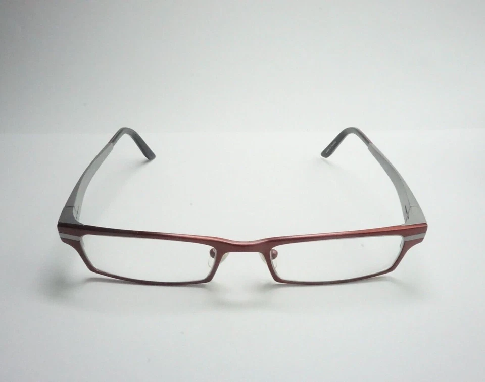 prodesign 7323 c 4031 titan RED EYEGLASSES 48-18-130mm France metal rectangle - Image 3 of 4