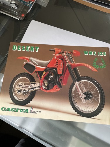 Cagiva WMX 125 Desert Brochure 1986 Or ‘87 Single Sheet Two Sided Rare Exotic!!! - Bild 1 von 6