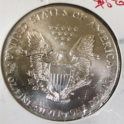 1998 Walking Liberty US Eagle Silver Dollar Coin 1 Oz .999 Fine