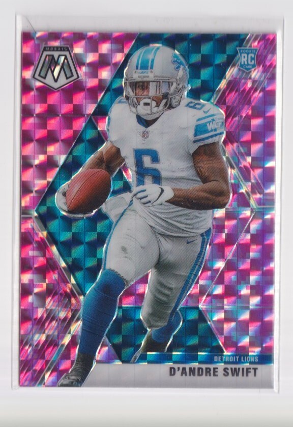 D'Andre Swift 2020 Mosaic #215 ROOKIE PINK CAMO Detroit Lions