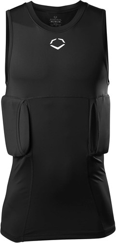 Neu Evoshield Jugend Rippshirt (nur Kompressionsshirt) Medium schwarz - Bild 4 von 9