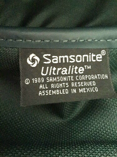 Samsonite Ultralite Green Suitcase/Luggage On Wheels W/ Strap - Picture 8 of 8