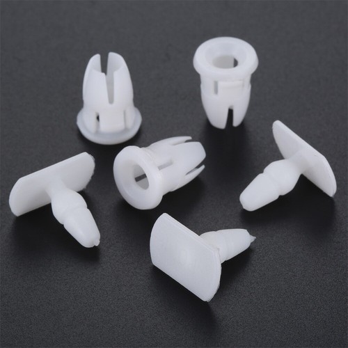 10pcs Auto Fastener Door Sill Repair Trim Clips For Mercedes/Benz White Plastic - Afbeelding 10 van 13
