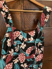 Vtg 70s Hilo Hattie playsuit romper Made in Hawaii M