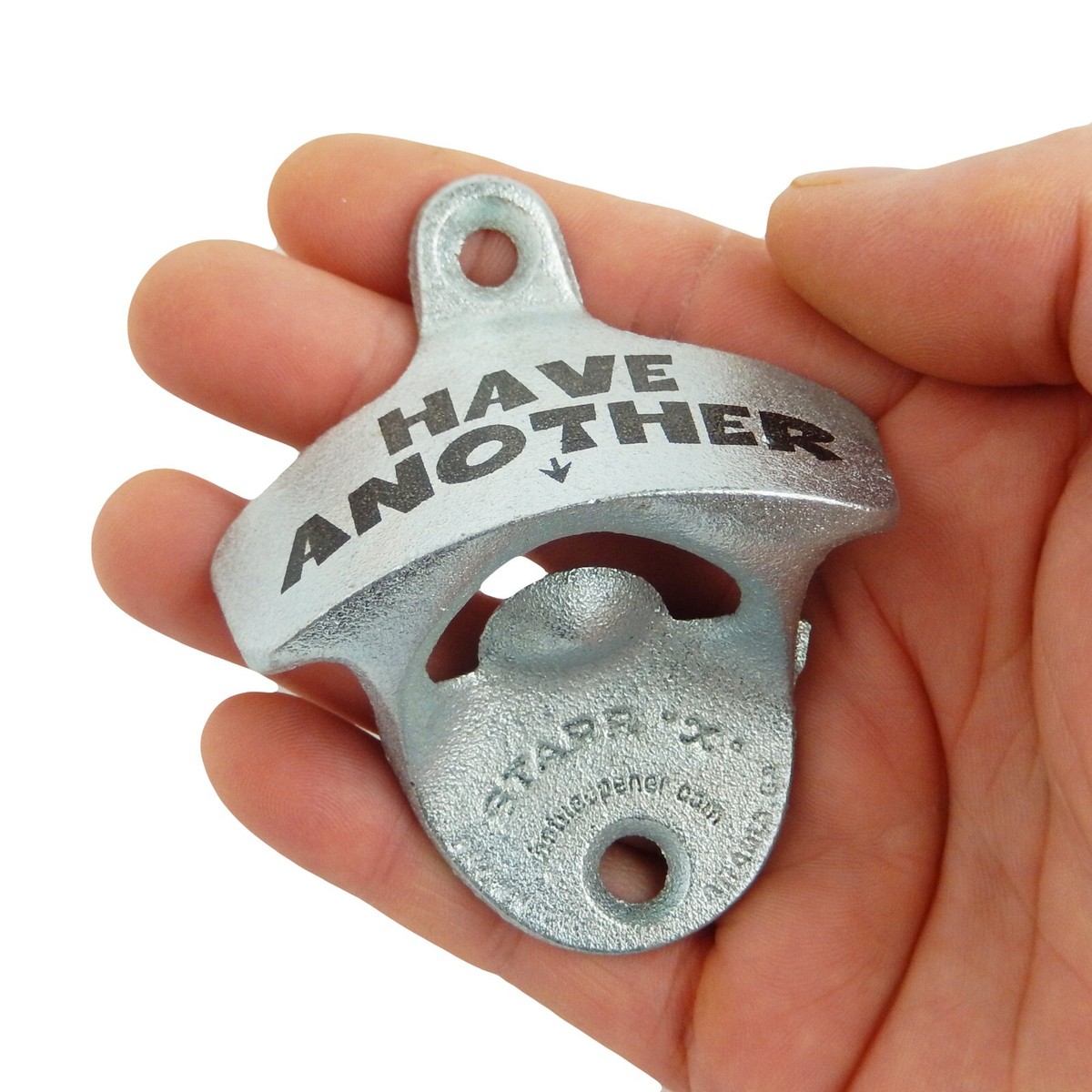 Starr 'X' Wall Mount Zinc Bottle Opener - 2-Pack