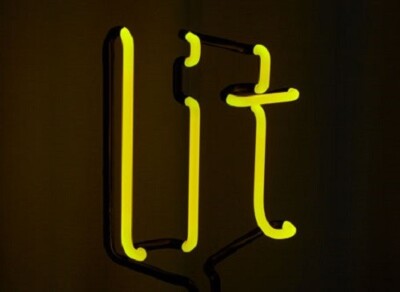 20''x16'' Lit Yellow Text Acrylic Neon Sign Light Lamp Glass Wall Decor Pub QL