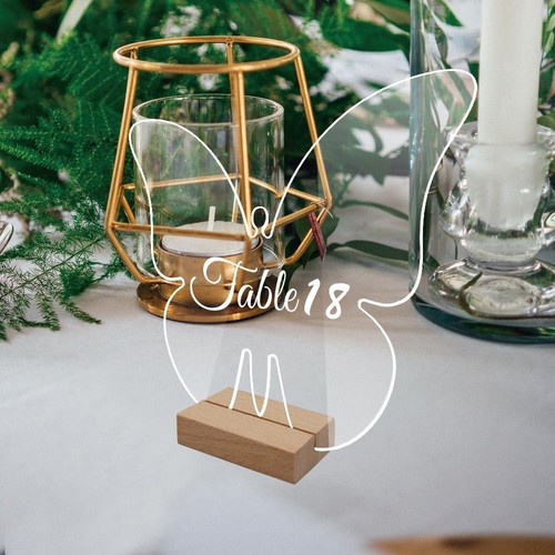Table Number Plate Menu Display Frame Table Number Sign Card Display Stand