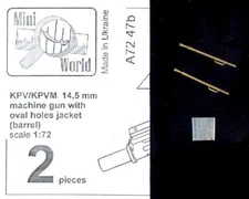 Mini World Models 1/72 KPV/KPVM TYPE 3 MACHINE GUN BARRELS with OVAL HOLES (2)