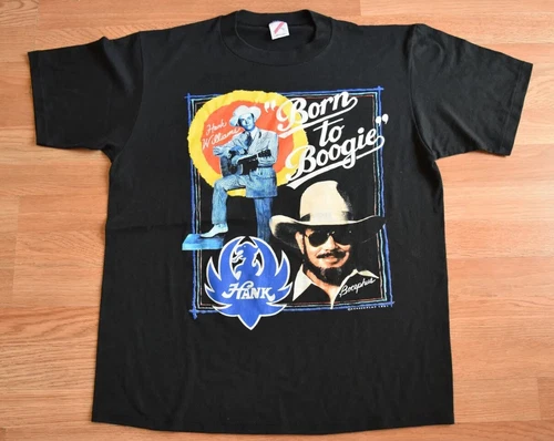 Rare Hank Williams Jr & Sr Tour Shirt Tee M Cou 1990s vintage concert t-shirt, vintage, single stitch, B+ condition