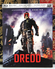 DREDD 3D -- BLU-RAY w/ SLIPCOVER DIGITAL- I SHIP BOXED