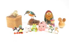 Vintage Japanese Toy Variety Set 12pcs Figurines H 1" 3" circa 1970 80s