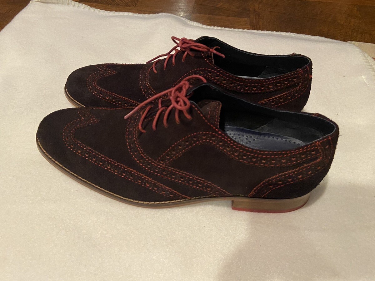 ?2xHP?VTG 2000s Cole Haan Nike Air Clifden Dark Brown Suede Wingtip Brogue Derby Cole Haan NikeAir Two Tone Oxford 11 (44) | Mercari main image 3