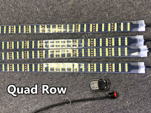 4pcs 5FT / 1.4Meter White Quad Row LED Strip Lights For Truck 17.5'' Ring Lights - Photo 1 sur 8