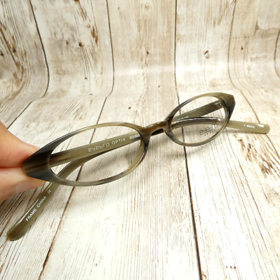 EyeBro Optix Beige Marble Cat Eye Oval Eyeglasses FRAMES - EO-5033 46-16-140 NEW